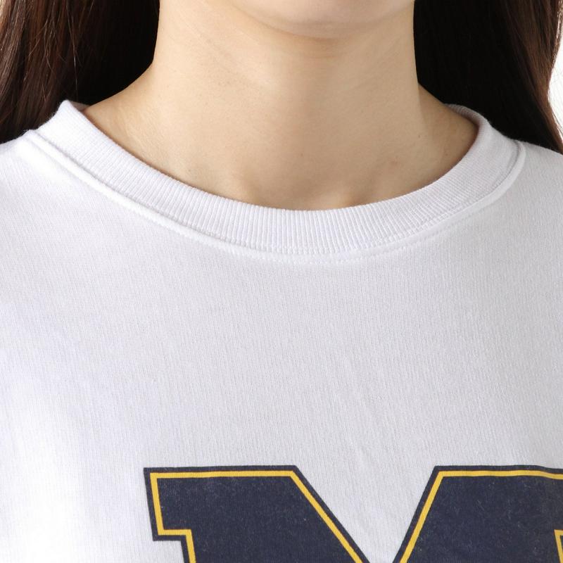 カレッジミニ裏毛チュニックＴシャツ