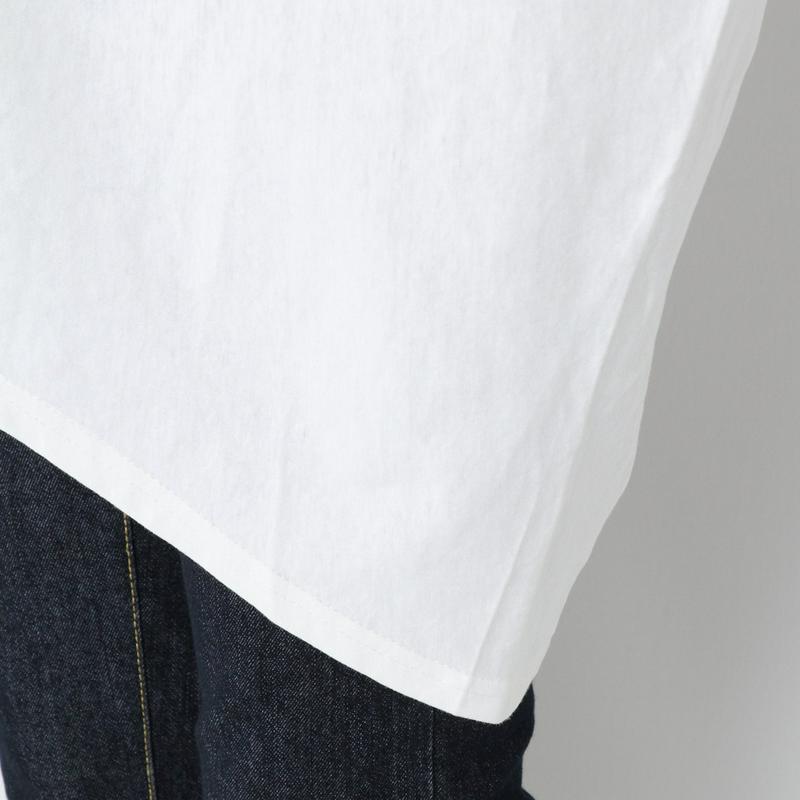 ランダムシルエットのゆったりチュニックＴシャツ