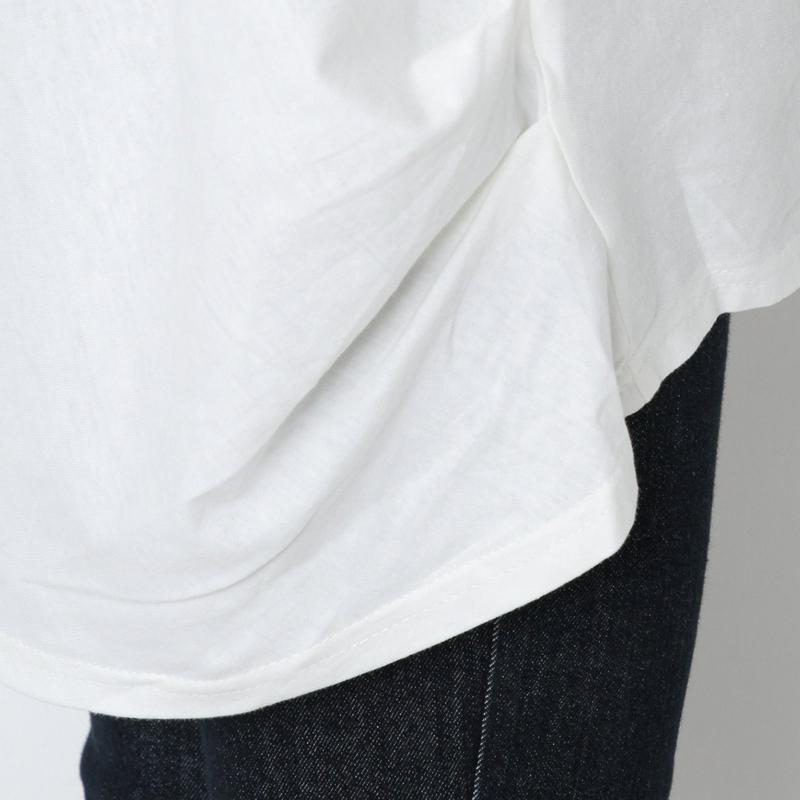 ランダムシルエットのゆったりチュニックＴシャツ