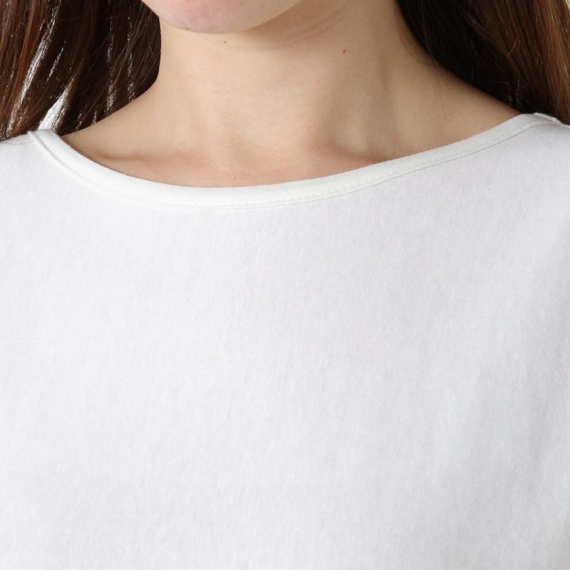 ランダムシルエットのゆったりチュニックＴシャツ