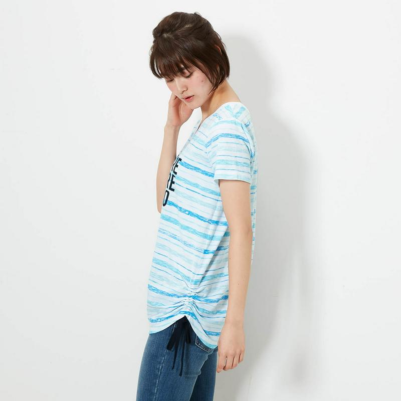 ボーダーチュニックＴシャツ