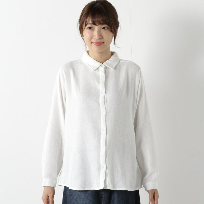 起毛シャツブラウス