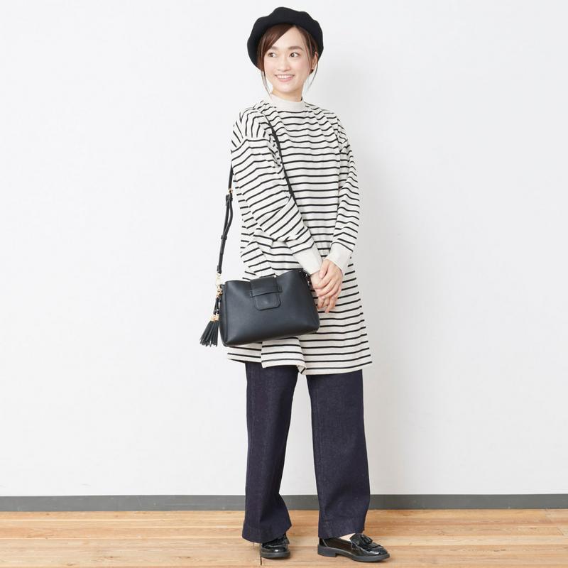 あったか裏起毛ロング丈プルオーバー