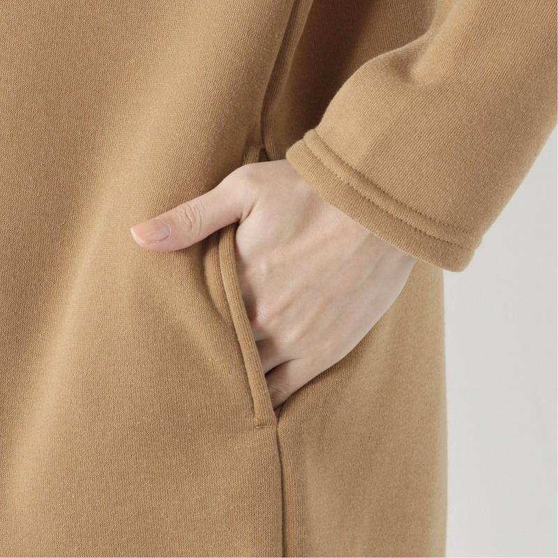 あったか裏起毛のスリット入りワンピース