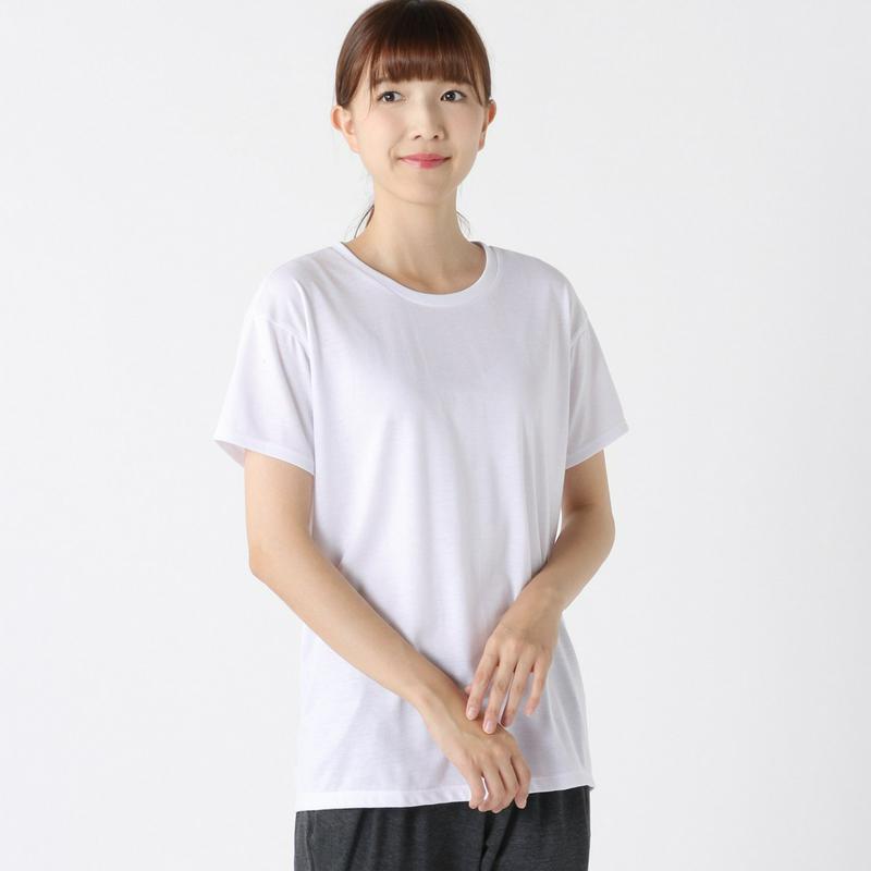 レディース　半袖ロング丈Ｔシャツ【吸汗・速乾・ストレッチ・ＵＶケア】