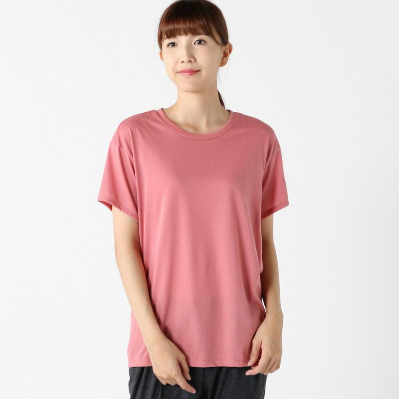 レディース　半袖ロング丈Ｔシャツ【吸汗・速乾・ストレッチ・ＵＶケア】