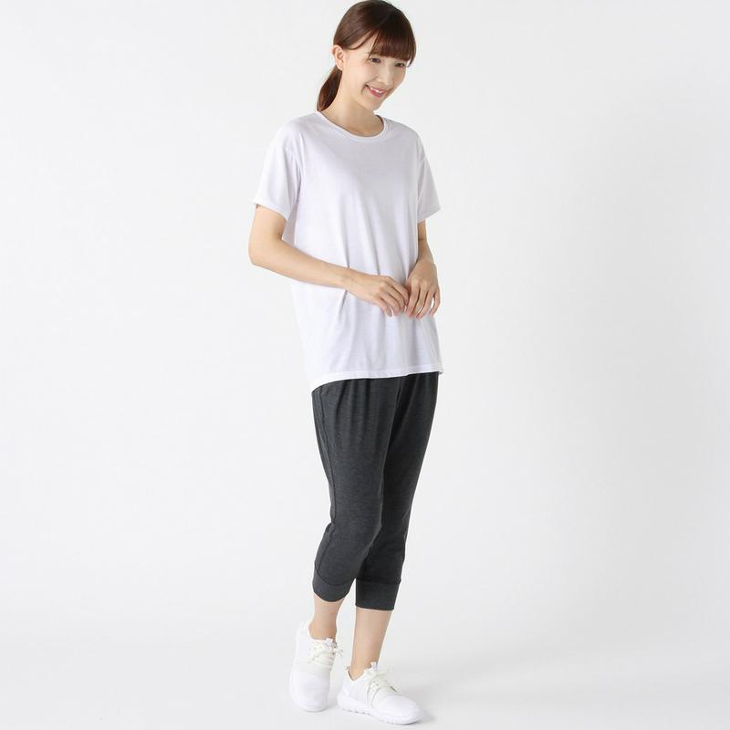 レディース　半袖ロング丈Ｔシャツ【吸汗・速乾・ストレッチ・ＵＶケア】