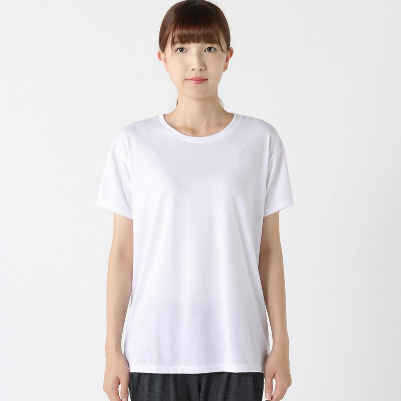 レディース　半袖ロング丈Ｔシャツ【吸汗・速乾・ストレッチ・ＵＶケア】