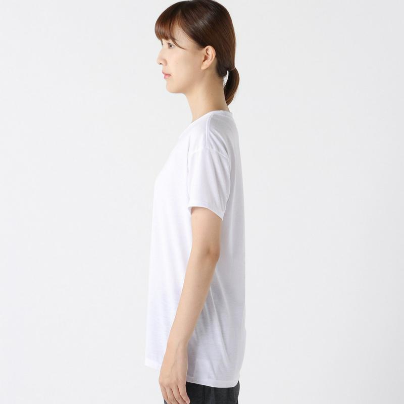 レディース　半袖ロング丈Ｔシャツ【吸汗・速乾・ストレッチ・ＵＶケア】