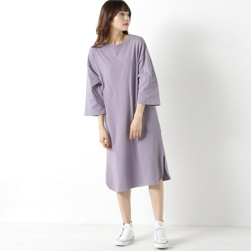 ７分袖Ｔシャツワンピース