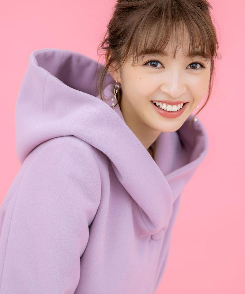 エアリークリーミーHOODIEショートコート