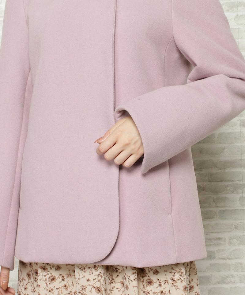 エアリークリーミーHOODIEショートコート