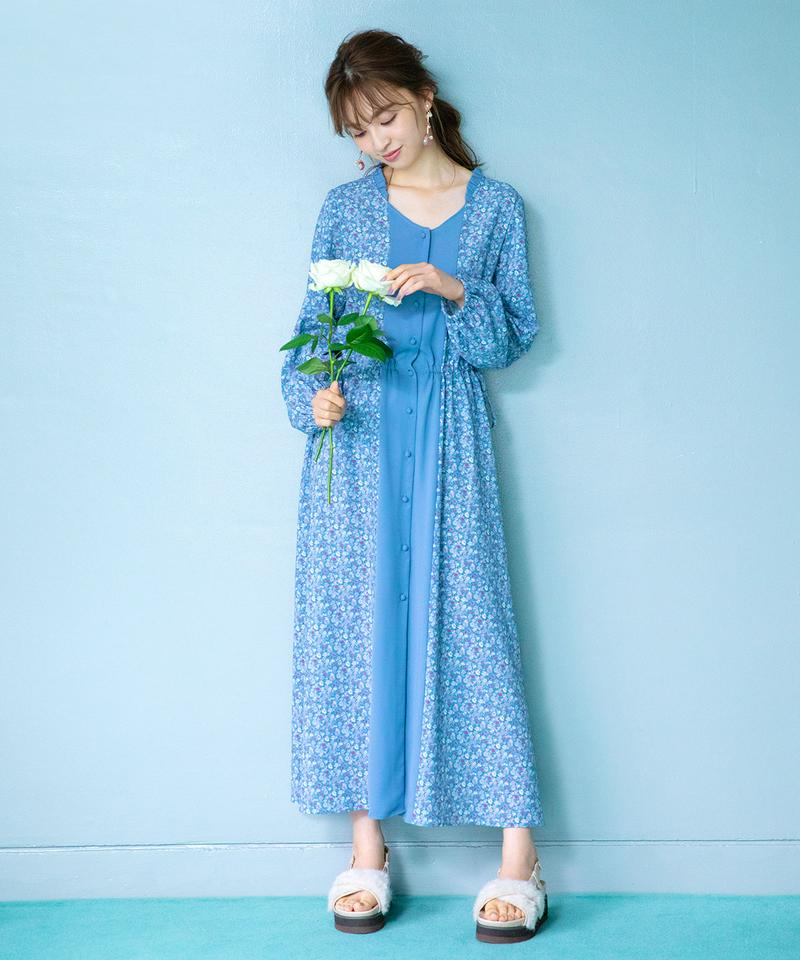小花パッチワーク２WAYワンピース