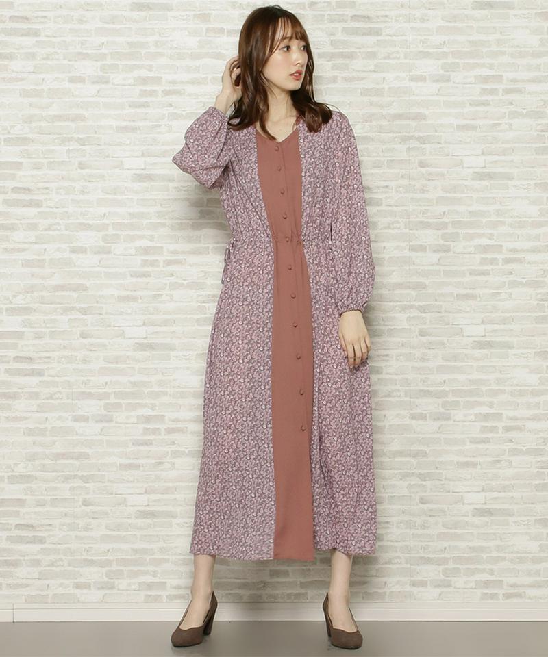 小花パッチワーク２WAYワンピース