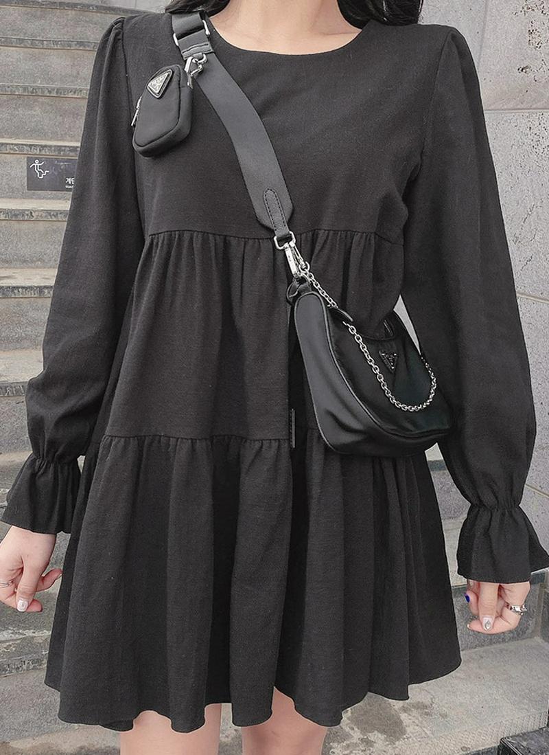 ティアードミニワンピース