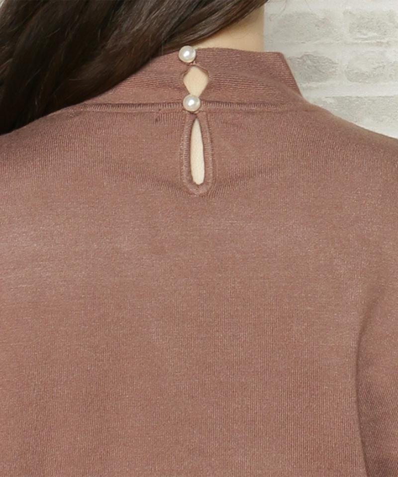 【限定】ボウタイニットワンピース