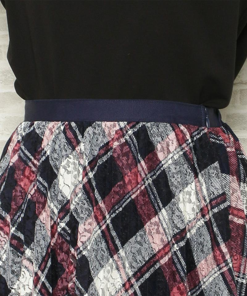 チェックレースアコプリスカート