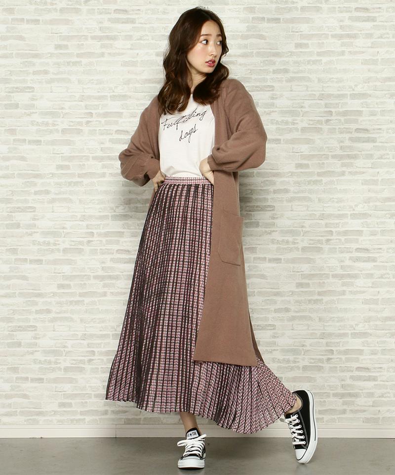 スリットロングカーディガン