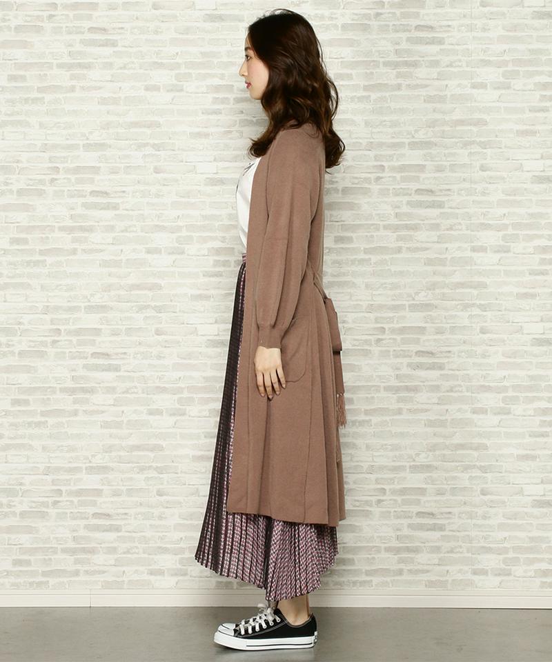 スリットロングカーディガン