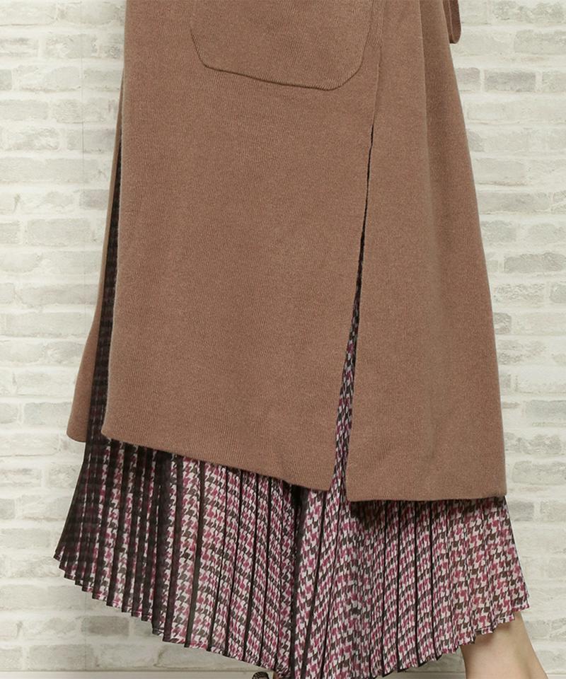 スリットロングカーディガン
