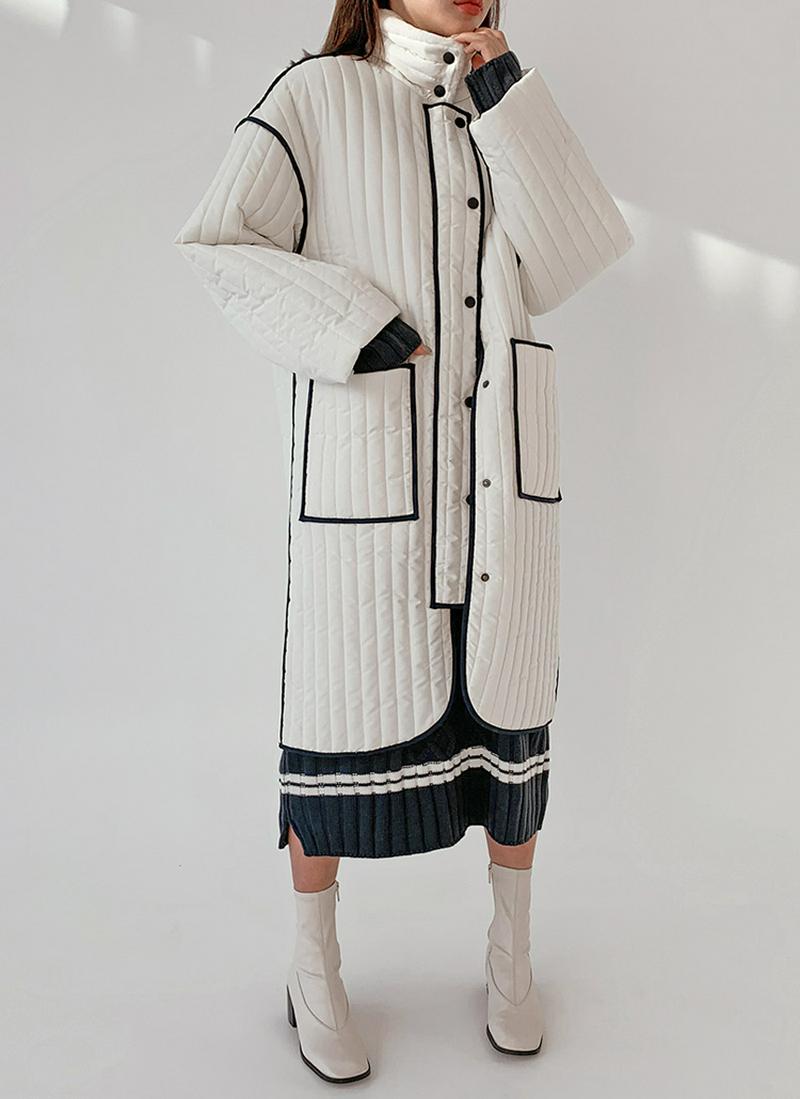 パイピング中綿ジャケット