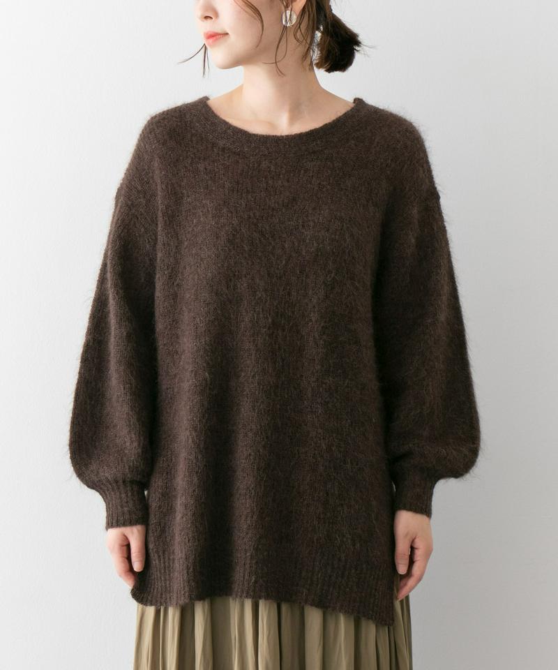 MIXモヘアチュニックニット