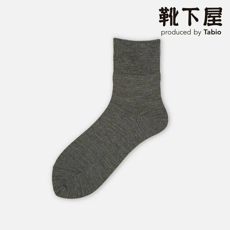 【あす楽】【Tabio】 毛混 ゴム長ベタロークルー / 靴下屋 靴下 タビオ くつ下 ショート レディース 日本製