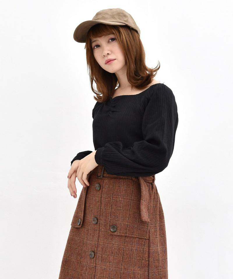 細コールロゴ刺繍キャップ