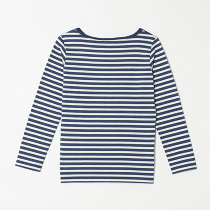 【究極】の肌触り　カシミヤタッチVネックボーダーTシャツ