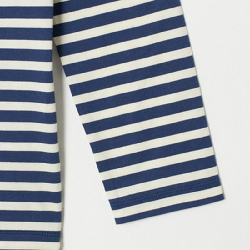 【究極】の肌触り　カシミヤタッチVネックボーダーTシャツ
