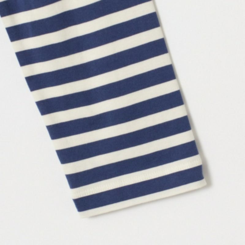 【究極】の肌触り　カシミヤタッチVネックボーダーTシャツ