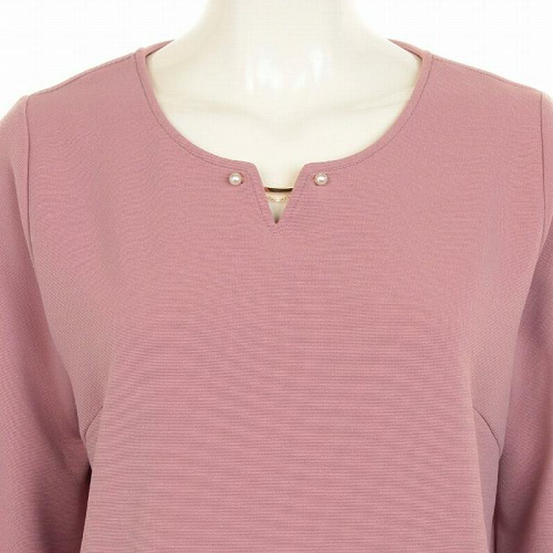 【２９％ＯＦＦ】リップルチャーム付きプルオーバー【ＬＬ～５Ｌ】