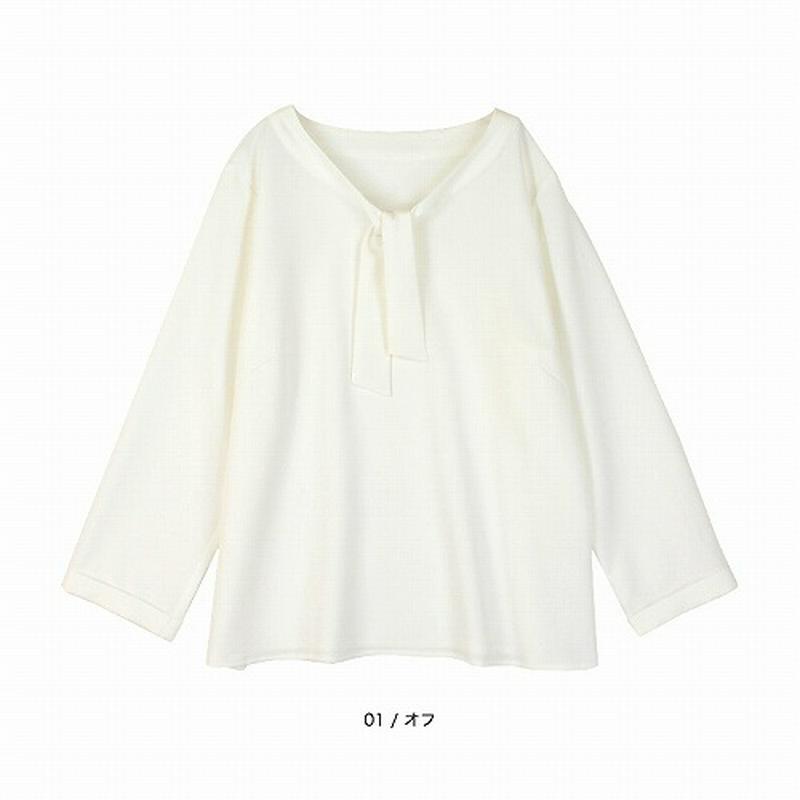 ドビーストレッチボウタイブラウス【ＬＬ～５Ｌ】（エムビー/MB）