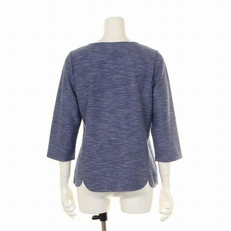 【２９％ＯＦＦ】カットツィードプルオーバー【ＬＬ～５Ｌ】（フルールバイミントブリーズ/fleur by mint breeze）