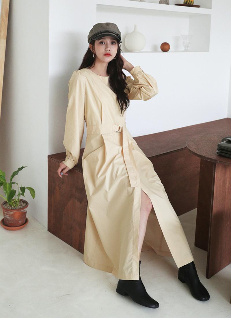 ウエストベルトワンピース・全2色