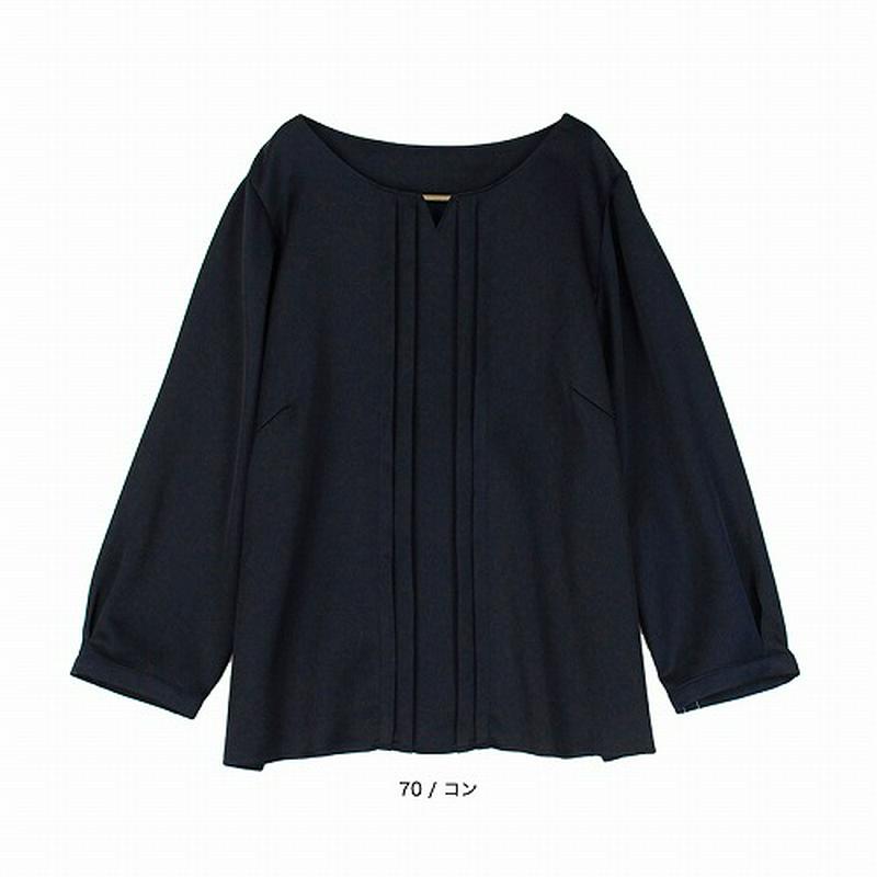 【２９％ＯＦＦ】サテンフロントタックブラウス【ＬＬ～５Ｌ】