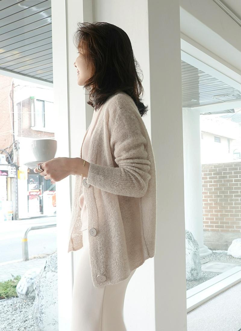 モヘアミックスカーディガン