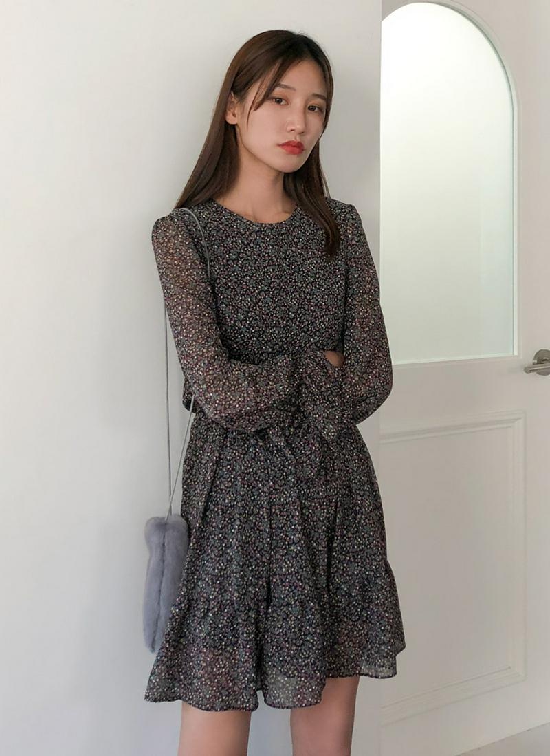 パターンシフォンミニワンピース