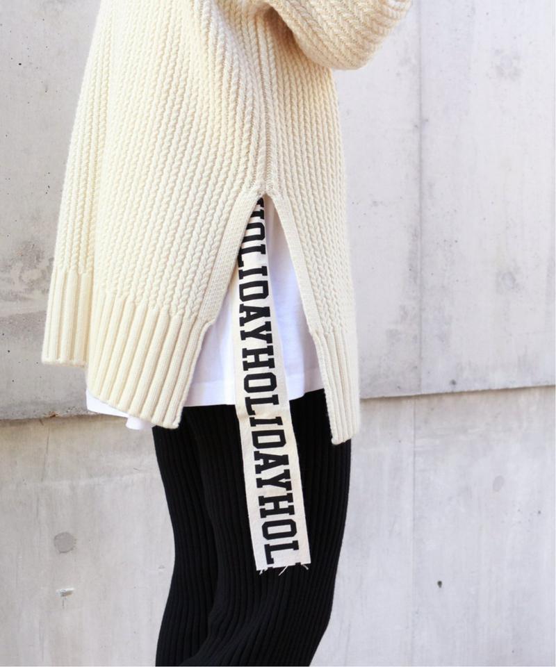 【HOLIDAY/ホリデイ】 SUPER FINE DRY MINI DRESS：カットソー