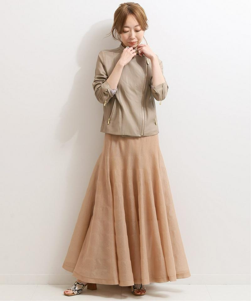 《追加》【COMFORT EMBRACEMENT】 シアーフレアスカート◆（NOBLE）