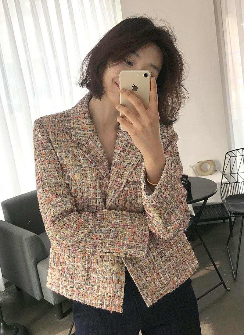 カラフルツイードジャケット