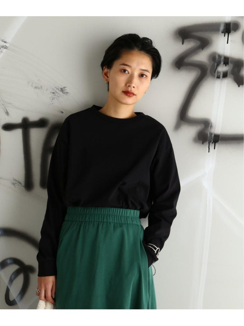 (W)プレミアムコットン ラウンドヘム L/Tee