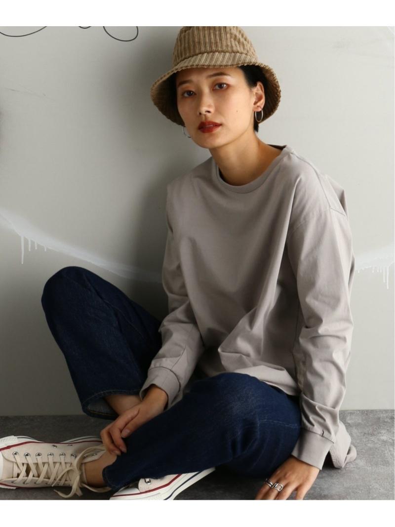 (W)プレミアムコットン ラウンドヘム L/Tee