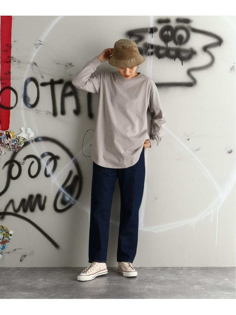 (W)プレミアムコットン ラウンドヘム L/Tee