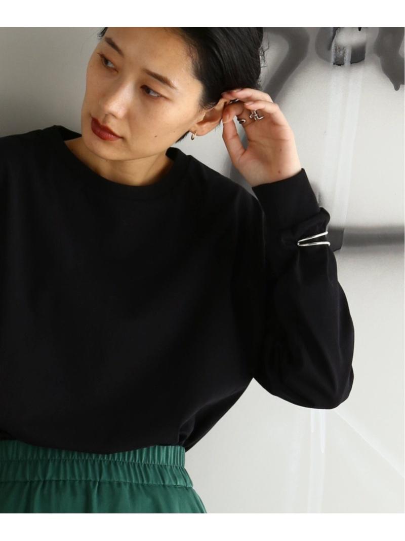 (W)プレミアムコットン ラウンドヘム L/Tee