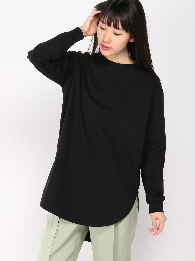 (W)プレミアムコットン ラウンドヘム L/Tee