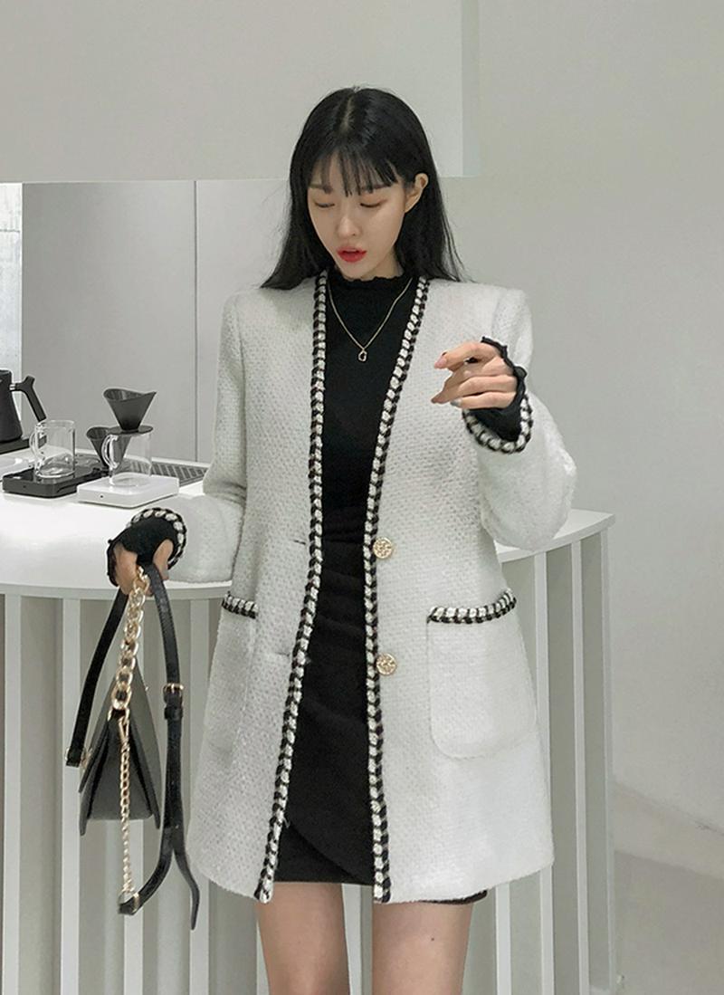 ツイードミドルジャケット