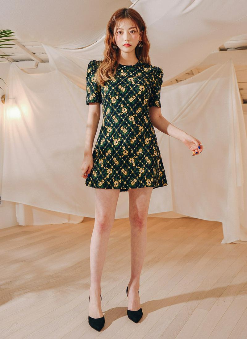 イエローフラワーミニワンピース