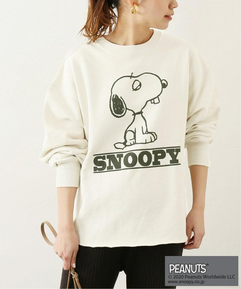 【PEANUTS×DISCUS for relume】SNOOPYオーバーサイズスウェット◆