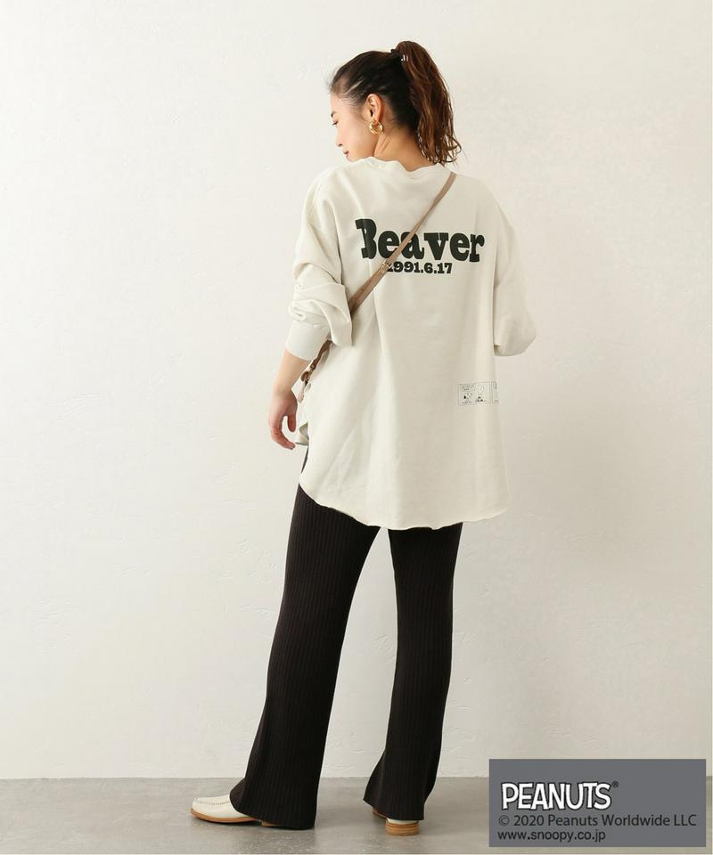 【PEANUTS×DISCUS for relume】SNOOPYオーバーサイズスウェット◆